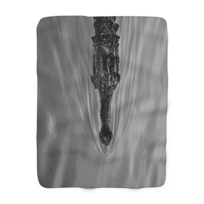 "Alligator No. 03" Sherpa Fleece Blanket