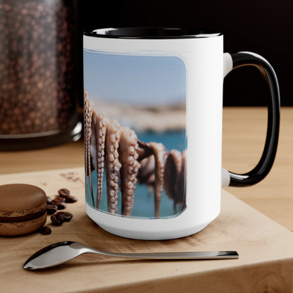 "Octopus Drying in the Sun" Accent Mug