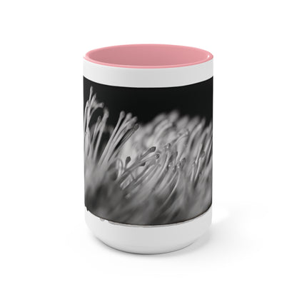 "Pincushion Protea No. 02 (B&W)" Accent Mug