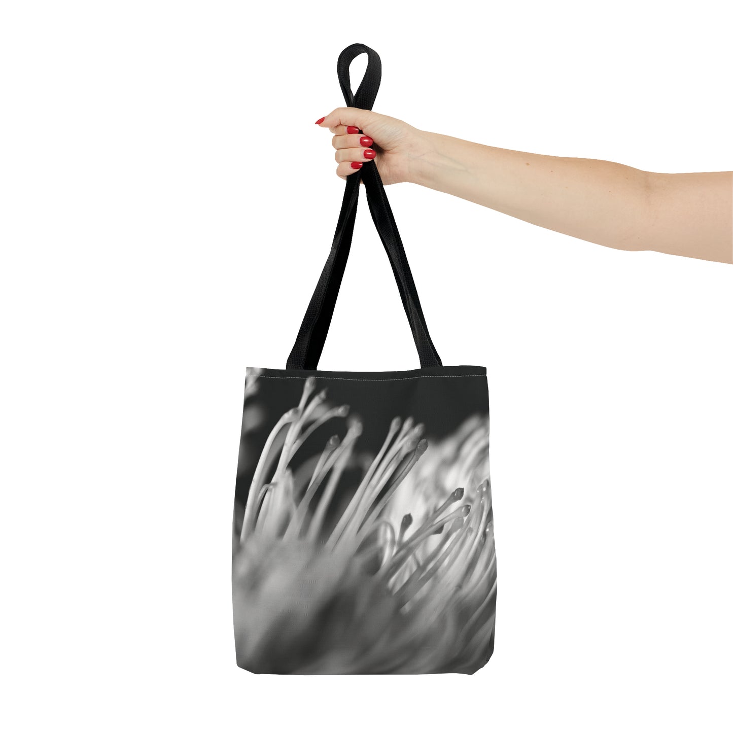 "Pincushion Protea No. 02 (B&W)" Tote Bag