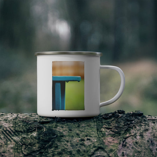 "August Raindrops" Enamel Camping Mug