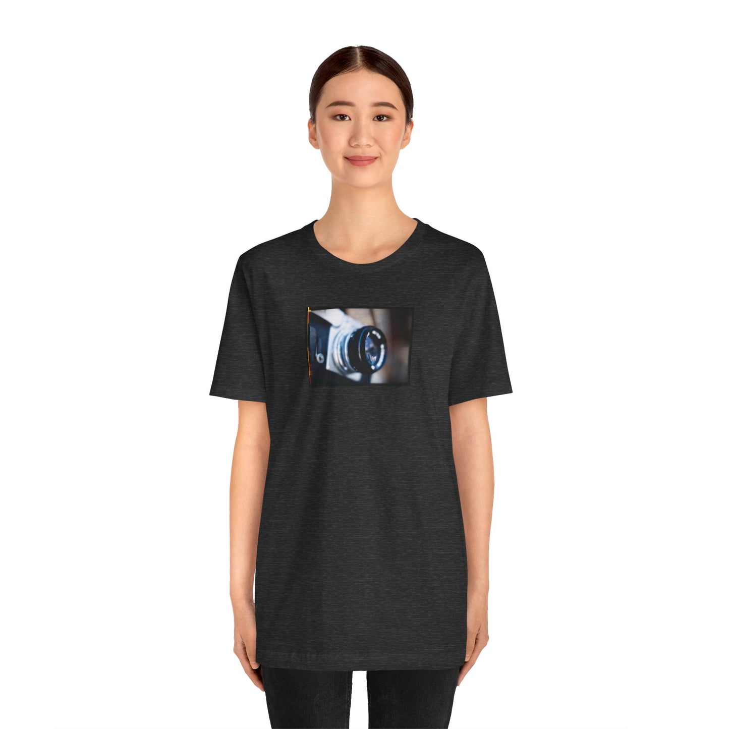 "Camera in an Athens Flea Market" Unisex Jersey Short Sleeve Tee