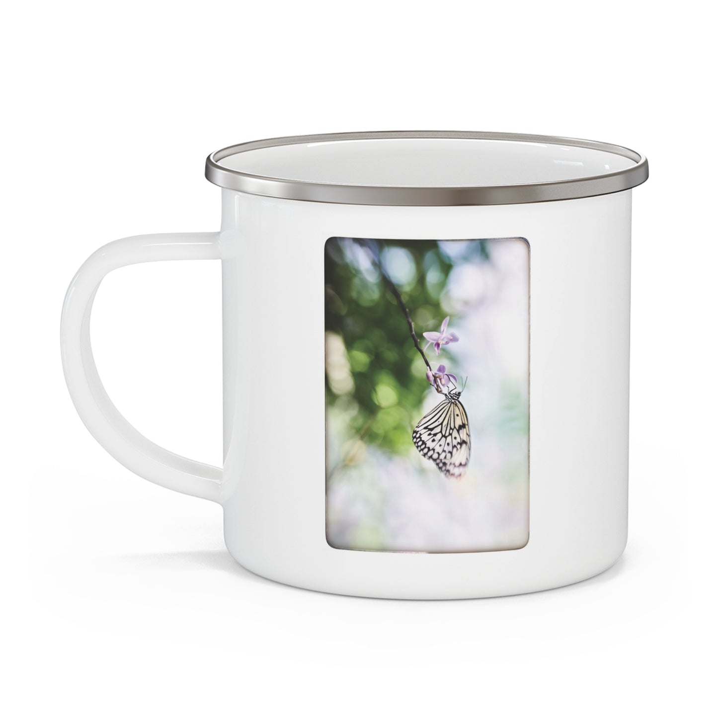 "Butterfly No. 04" Enamel Camping Mug