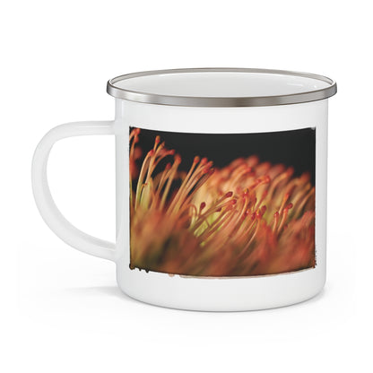 "Pincushion Protea No. 02" Enamel Camping Mug