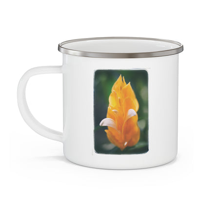 "Pachystachys Lutea No. 01" Enamel Camping Mug