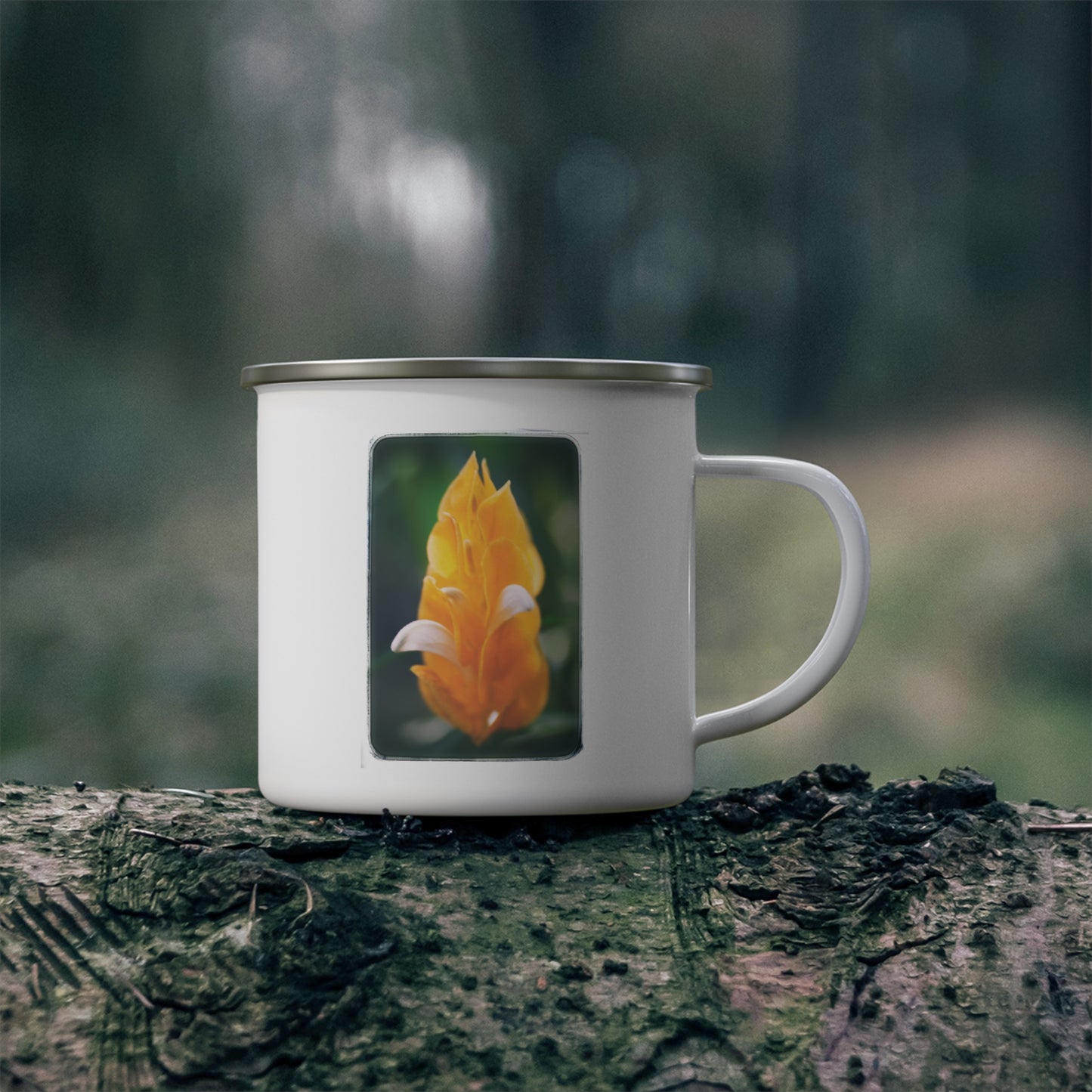 "Pachystachys Lutea No. 01" Enamel Camping Mug