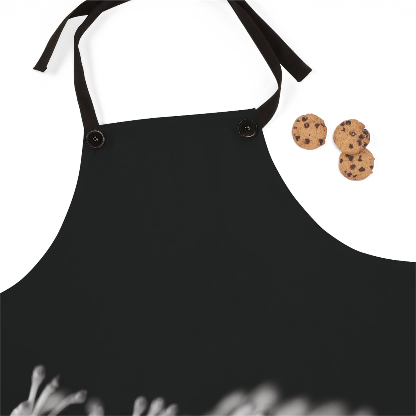 "Pincushion Protea No. 02 (B&W)" Apron