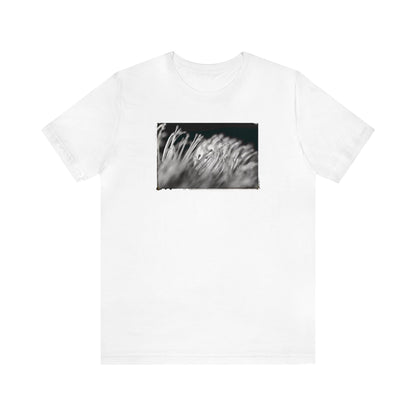 "Pincushion Protea No. 02 (B&W)" Unisex Jersey Short Sleeve Tee