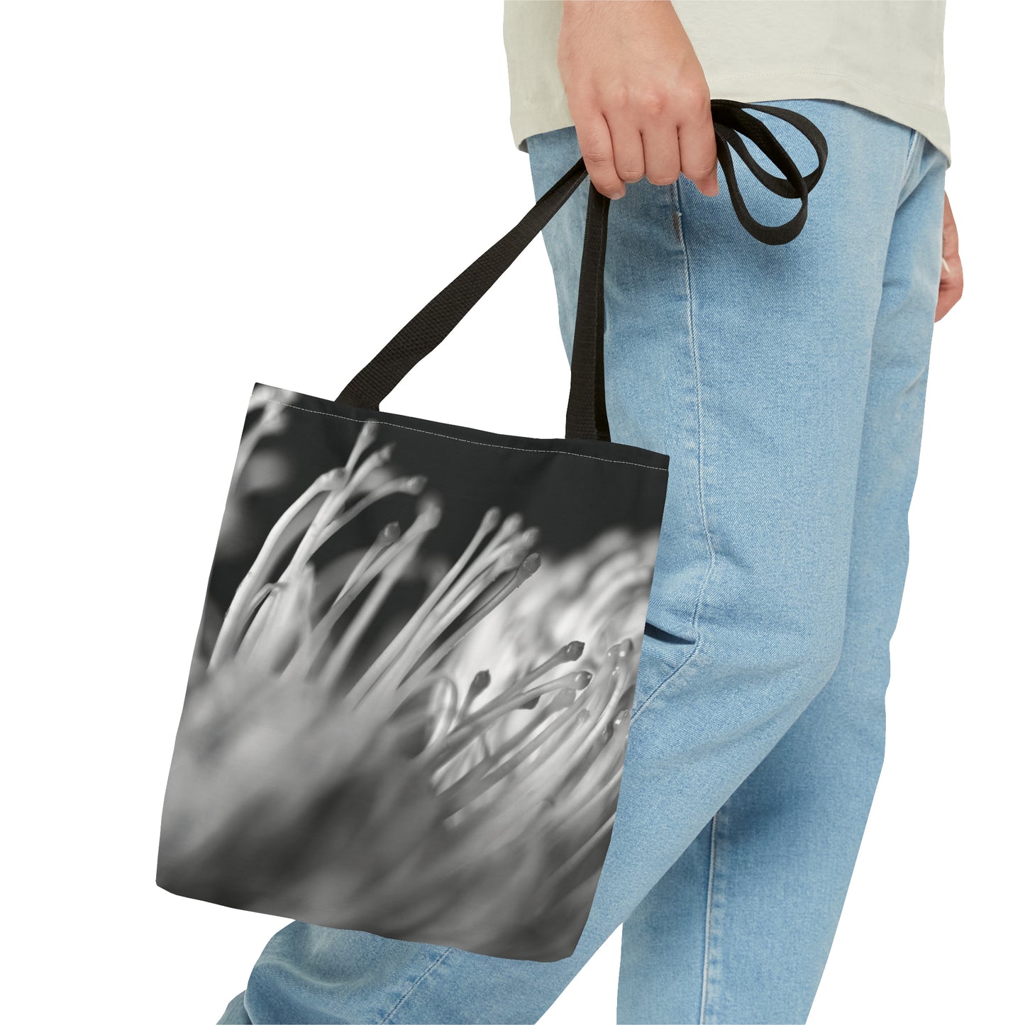 "Pincushion Protea No. 02 (B&W)" Tote Bag