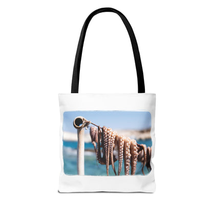 "Octopus Drying in the Sun" Tote Bag