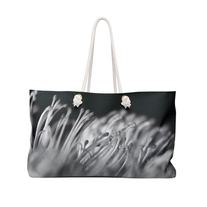 "Pincushion Protea No. 02 (B&W)" Weekender Bag