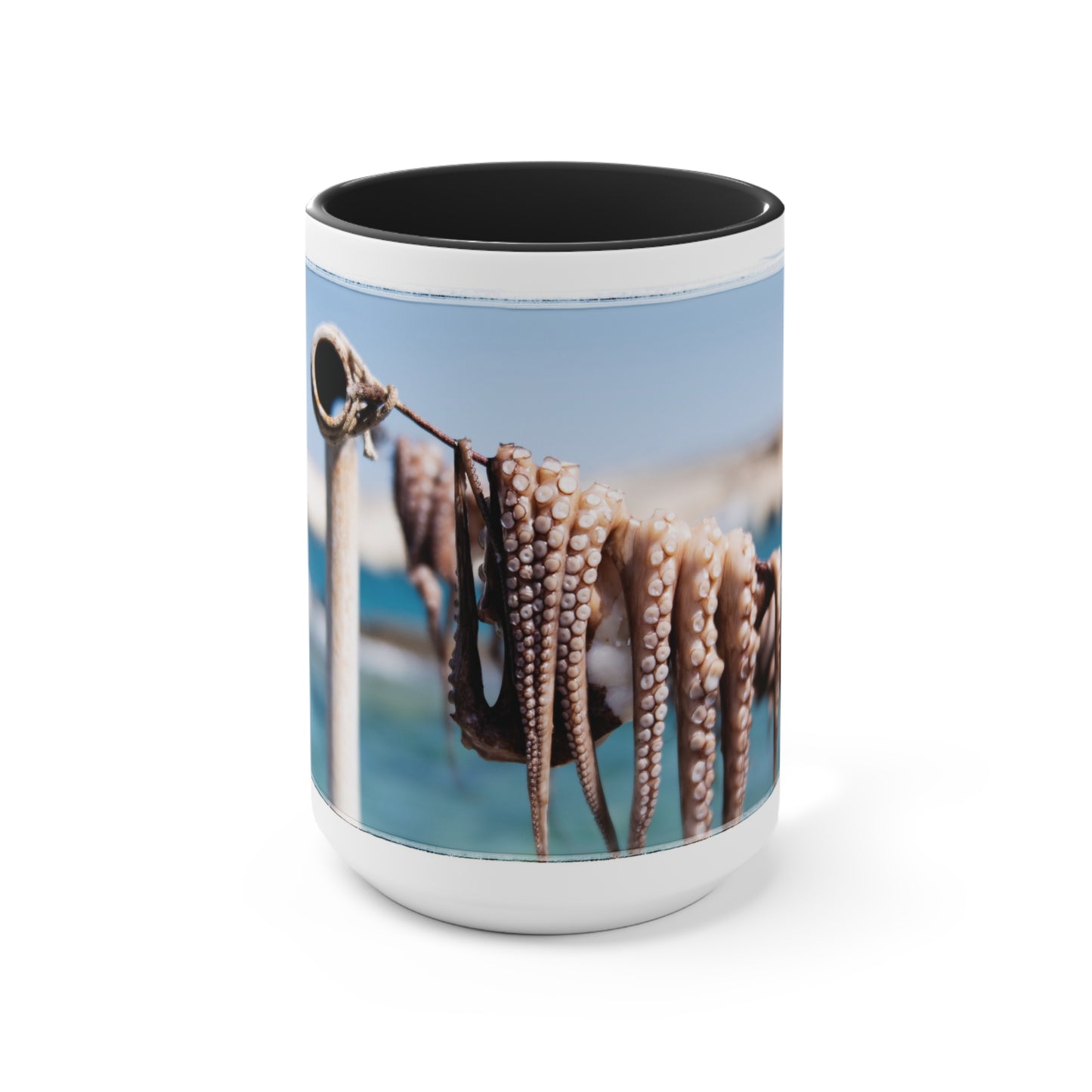 "Octopus Drying in the Sun" Accent Mug