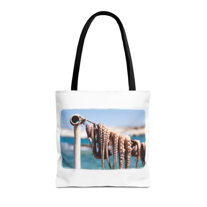 "Octopus Drying in the Sun" Tote Bag