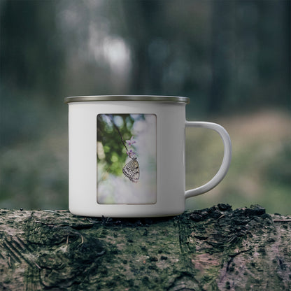 "Butterfly No. 04" Enamel Camping Mug