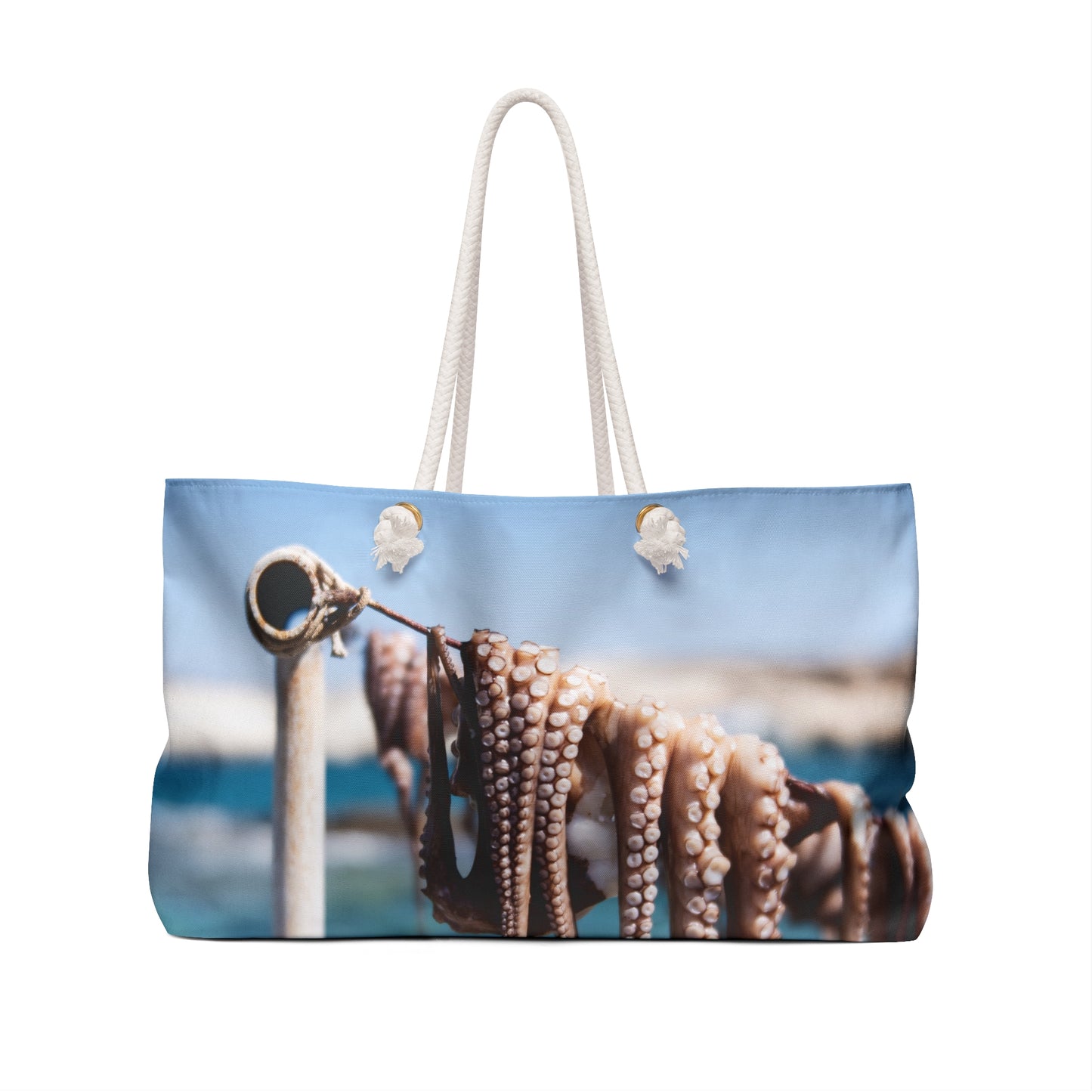 "Octopus Drying in the Sun" Weekender Bag