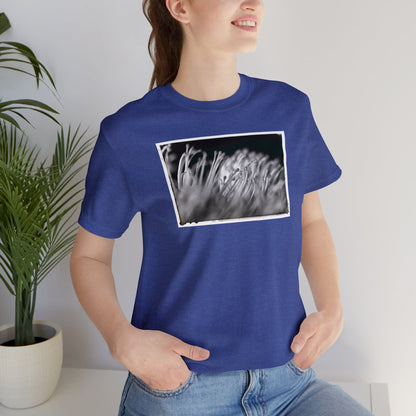 "Pincushion Protea No. 02 (B&W)" Unisex Jersey Short Sleeve Tee