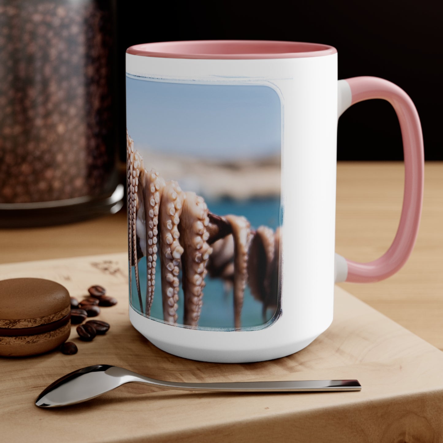 "Octopus Drying in the Sun" Accent Mug