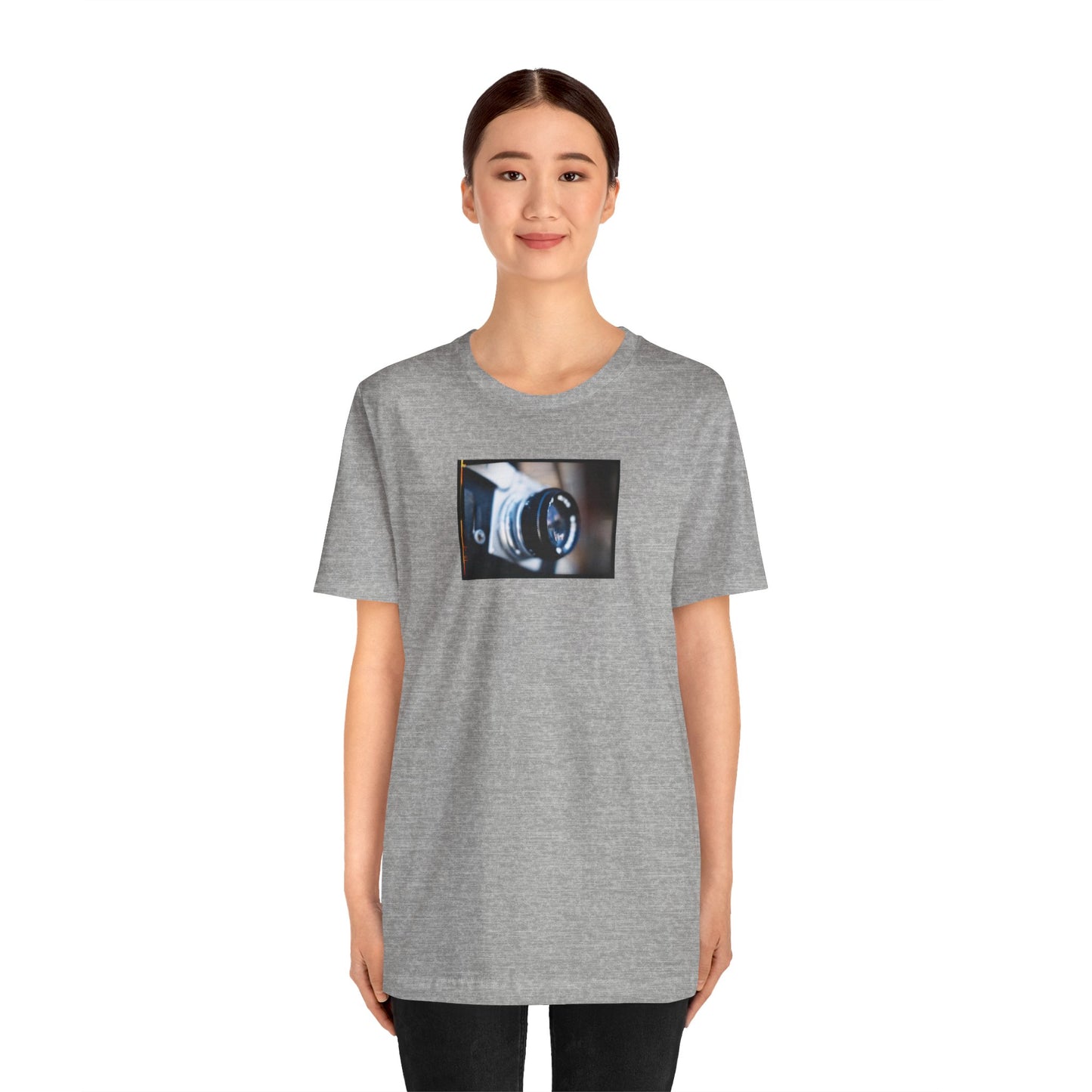 "Camera in an Athens Flea Market" Unisex Jersey Short Sleeve Tee