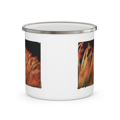 "Pincushion Protea No. 02" Enamel Camping Mug