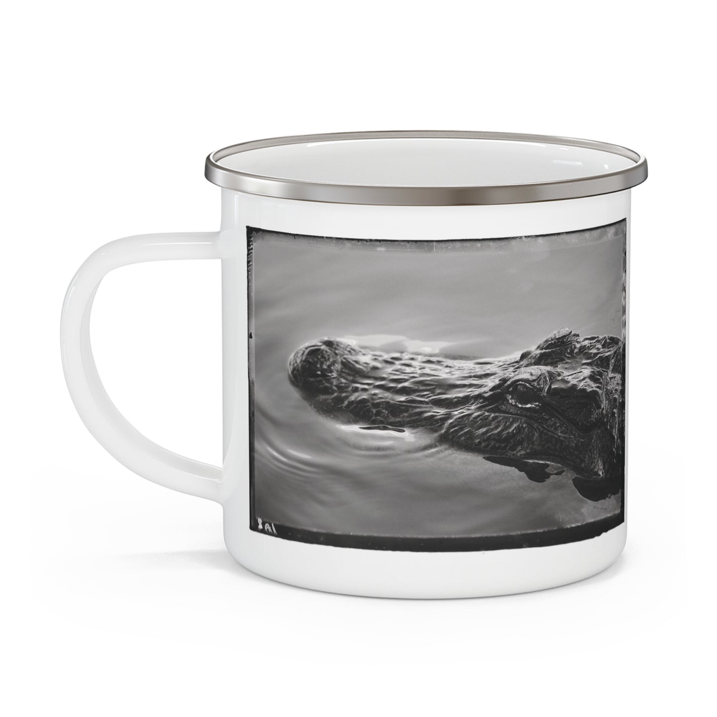 "Alligator No. 01" Enamel Camping Mug