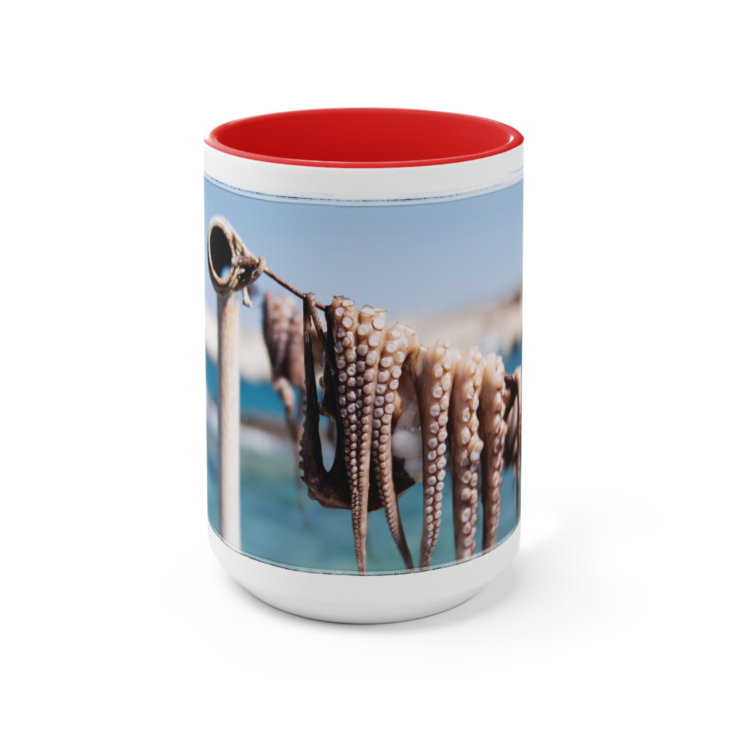 "Octopus Drying in the Sun" Accent Mug