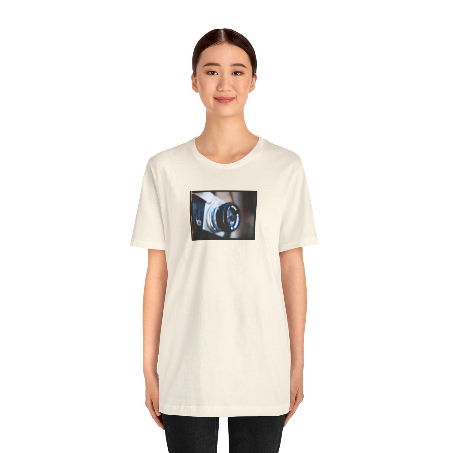 "Camera in an Athens Flea Market" Unisex Jersey Short Sleeve Tee