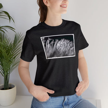 "Pincushion Protea No. 02 (B&W)" Unisex Jersey Short Sleeve Tee