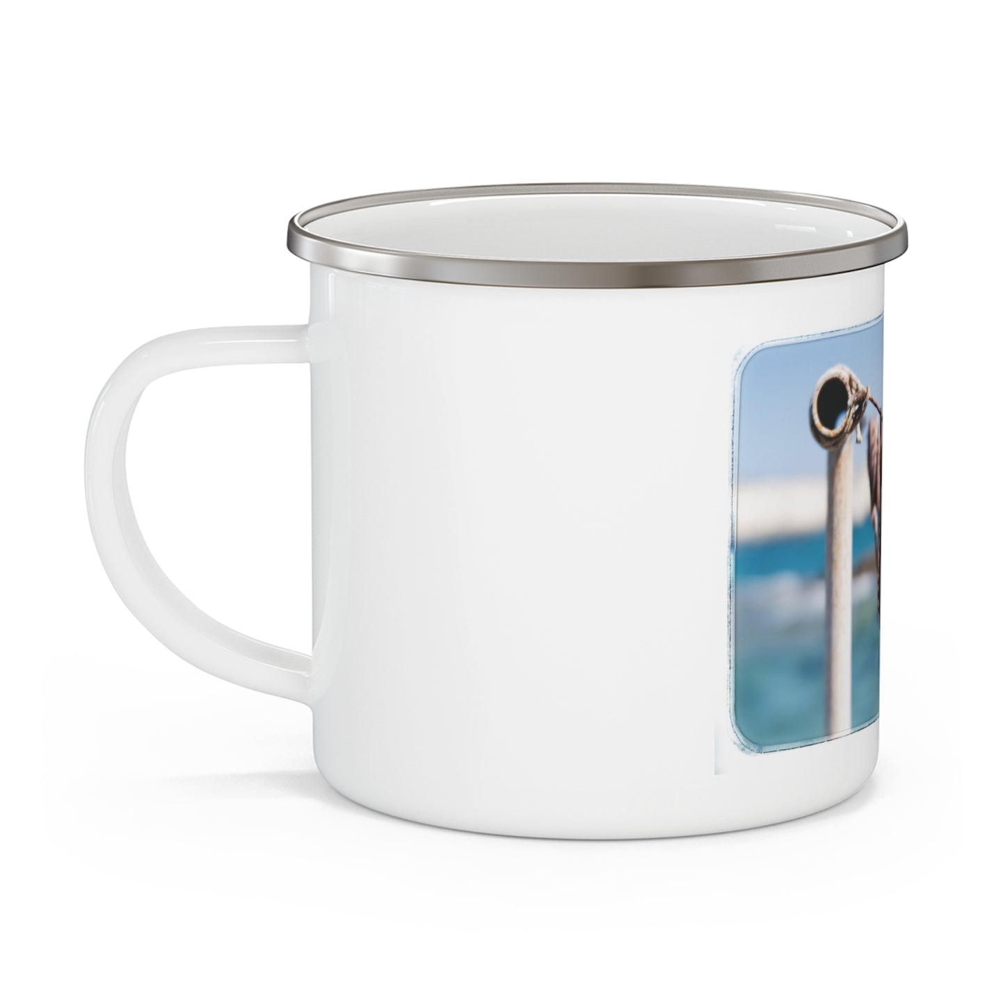 "Octopus Drying in the Sun" Enamel Camping Mug