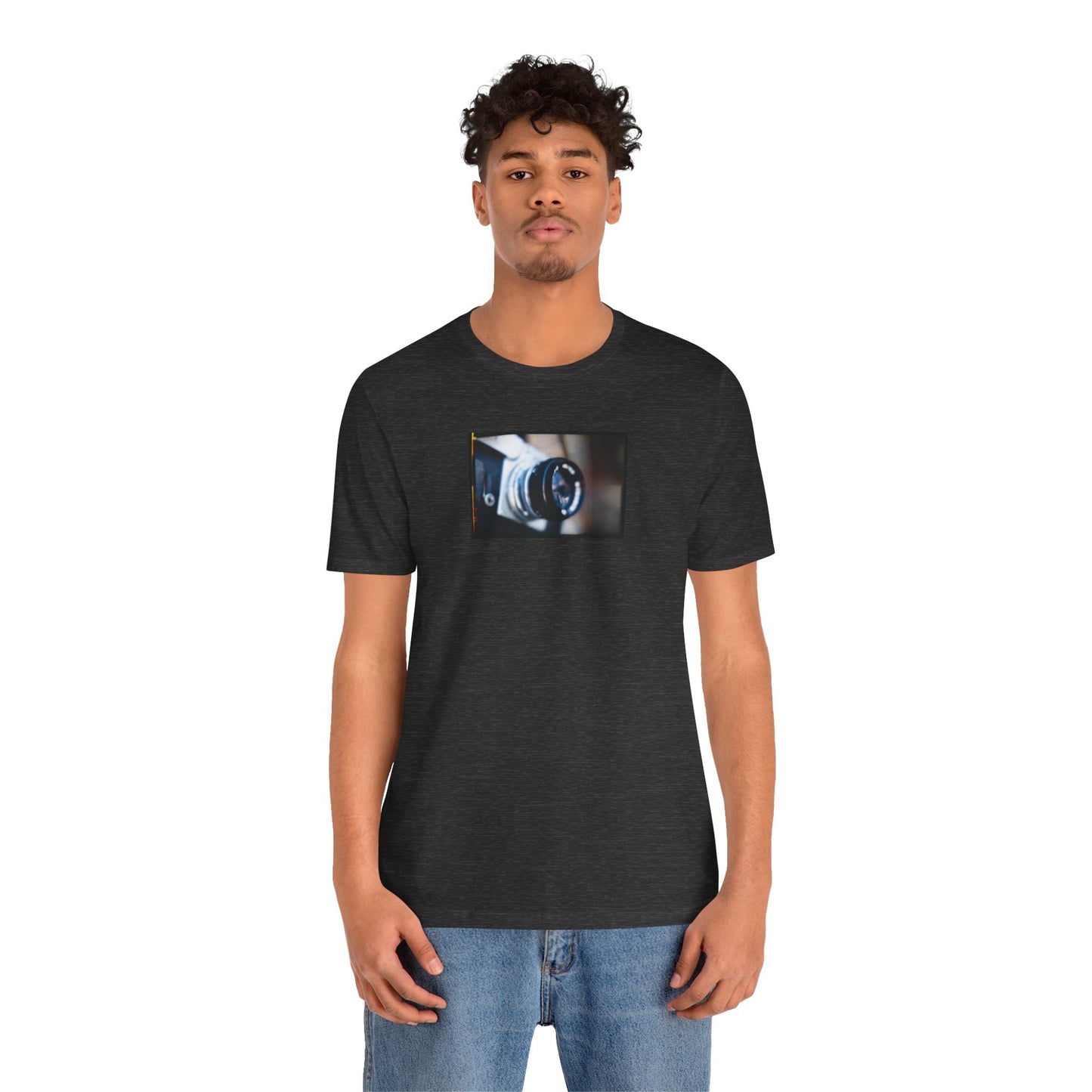 "Camera in an Athens Flea Market" Unisex Jersey Short Sleeve Tee