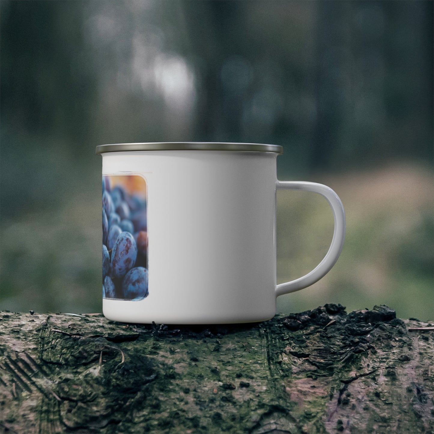 "Fruit from an Athen's Farmer's Market" Enamel Camping Mug